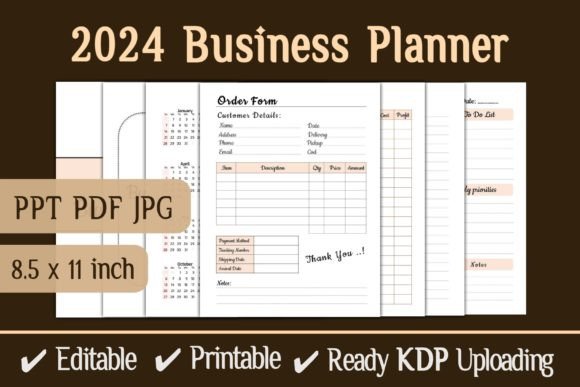2024 Business Planner KDP Interior Template: A Smarter Way to Launch Your Low-Content Product