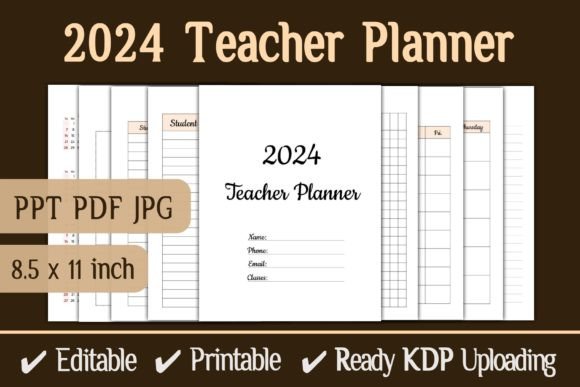 2024 Teacher Planner KDP Interior: What to Know