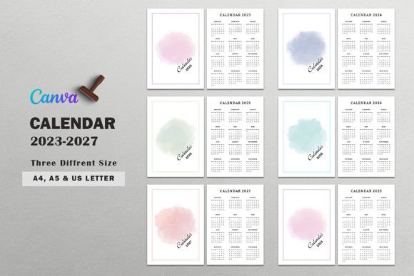 Mastering Your Time with Editable Yearly Calendar Templates: A Complete Guide to Planning 2023 Through 2027