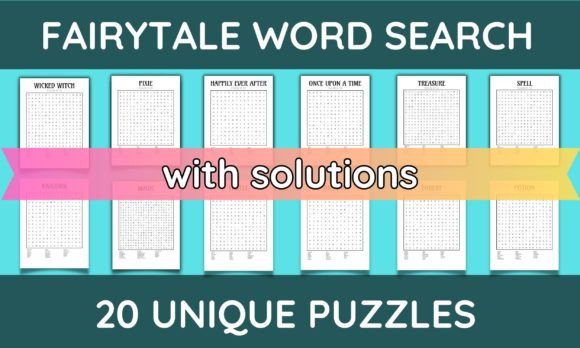 Rediscover Wonder: The Joy and Brain Benefits of 20 Fairytale Word Search Puzzles